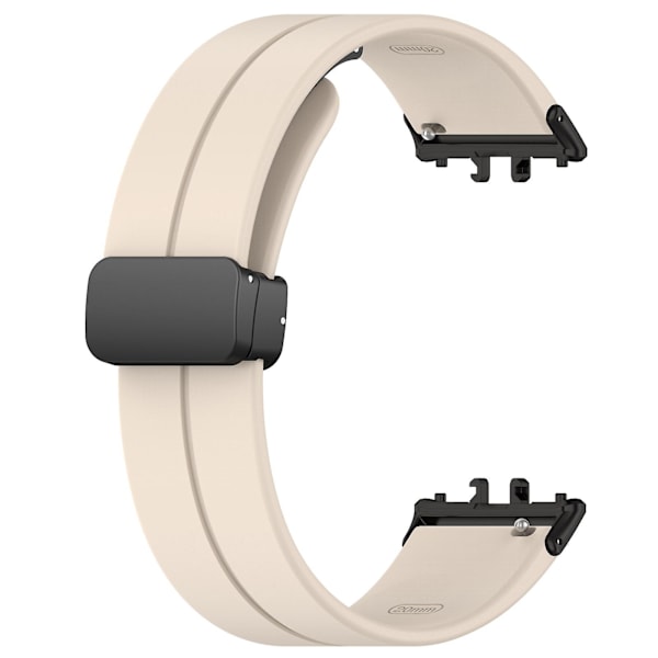 For Samsung Galaxy Fit3 SM-R390 silikone rem til udskiftning af håndledsbånd med foldelukning Starlight