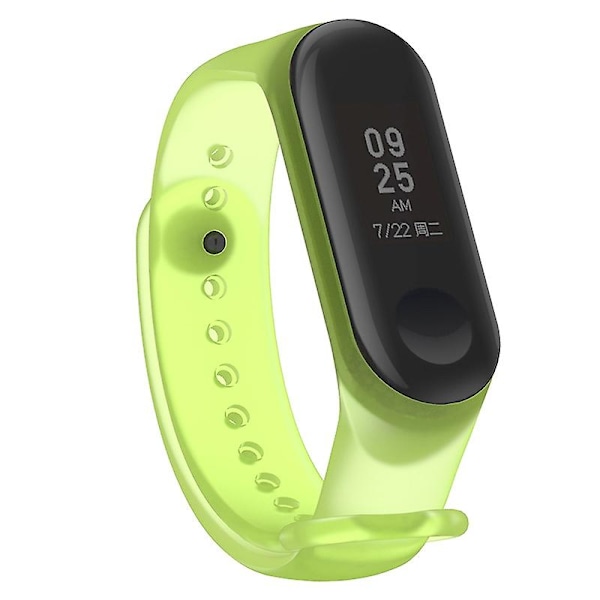 Gensigtig silikone smart watch rem til Xiaomi Mi Band 3/4 - Pink A Xiaomi Mi Band 4