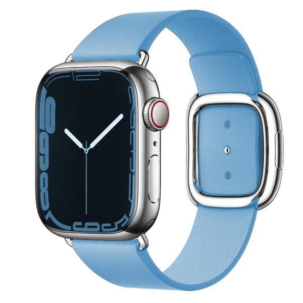 Moderne spennereim for Apple Watch-bånd 45 mm 41 mm 44 mm/40 mm 38 42 mm 49 mm Correa lærarmbånd Iwatch Serie 3 6 Se 7 8 Ultra 44mm 42mm 45mm 49mm lake