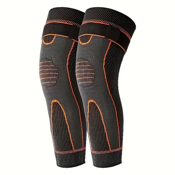 Elastiska knäskydd benärmar (2 st Orange, M)