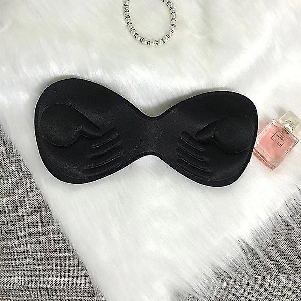 Kroppstilt badedraktpute for kvinner. Bryst BH Enhancer Push Up Black