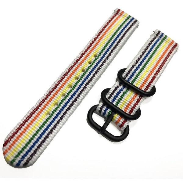 20mm 22mm Rem For Huawei Gt/2/2e/3/pro/Samsung Watch Galaxy 4/3/46mm/active 2/gear S3/amazfit Nylon Klokkereim Armbånd colorful 18mm