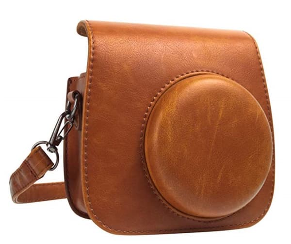 Etui - Til Instax Mini 11 Mini 9 Mini 8 kamera (brun)