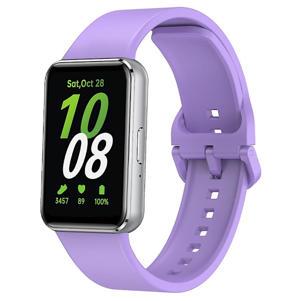 Til Samsung Galaxy Fit3 urrem blød silikone rem udskiftning Purple