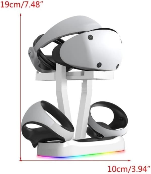 Lader - Med Rgb-lys For Ps Vr2 Virtual Reality-briller