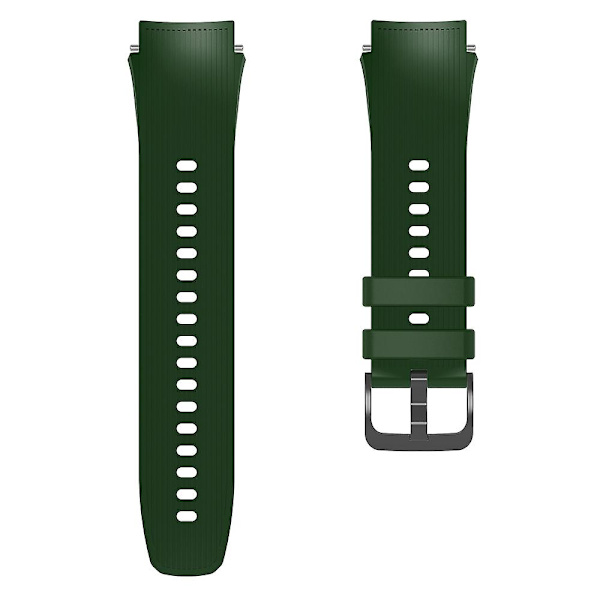 Til Oppo Watch X Udskiftning Blød Silikone Rem Justerbar Urrem Army Green