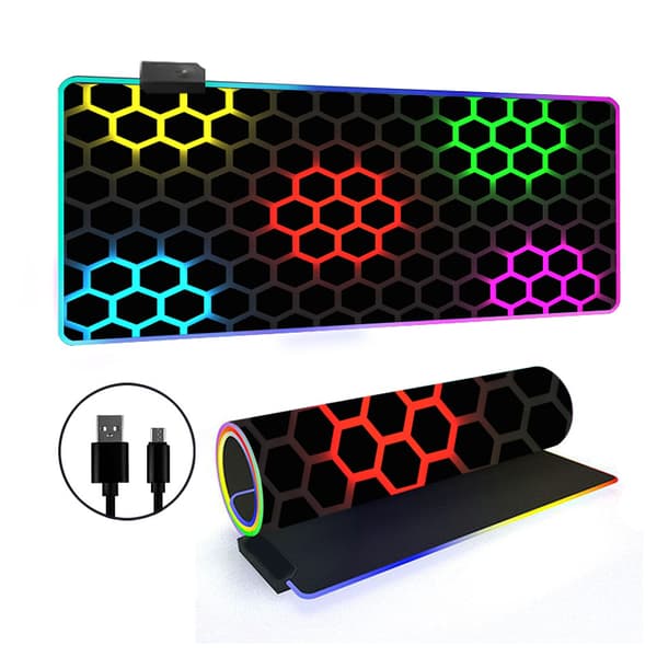 Musematte - Med Rgb 14 Lysmodus Sklisikker Base (Stil 23, 300*700*3Mm)