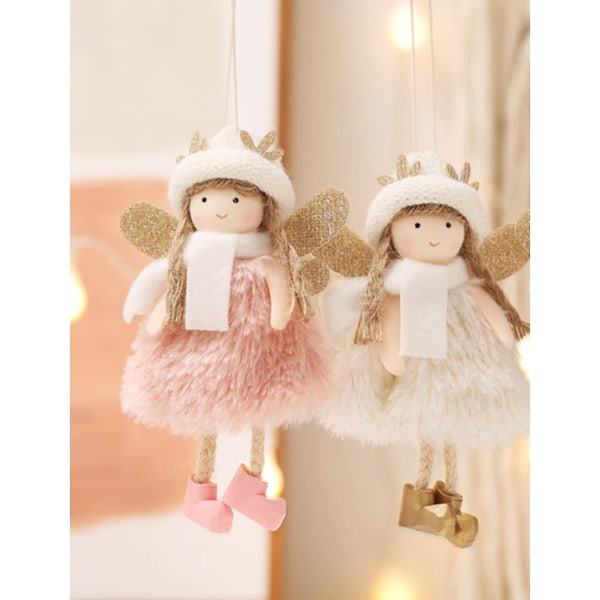 Juletre hengende ornamenter Christmas Plysj Angel Doll Decoration Thanksgiving Day gaver