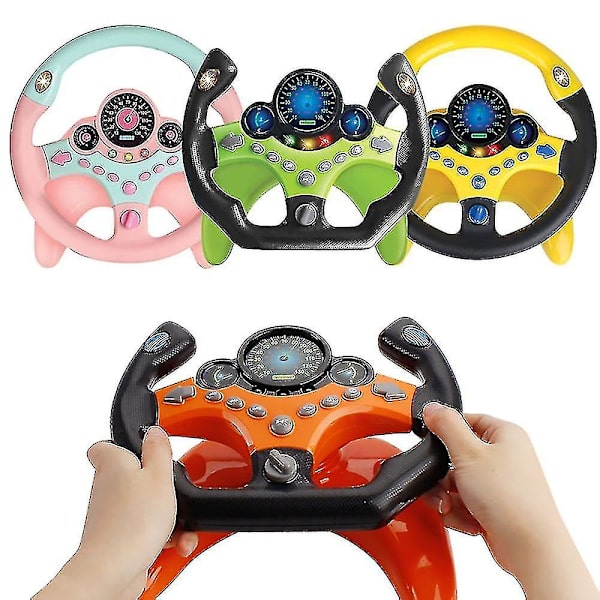 Elektrisk Simulering Rat Legetøj Med Lyd Og Lys Pædagogisk Bil Legetøj Børne Bil Simulering Toy_ok Orange