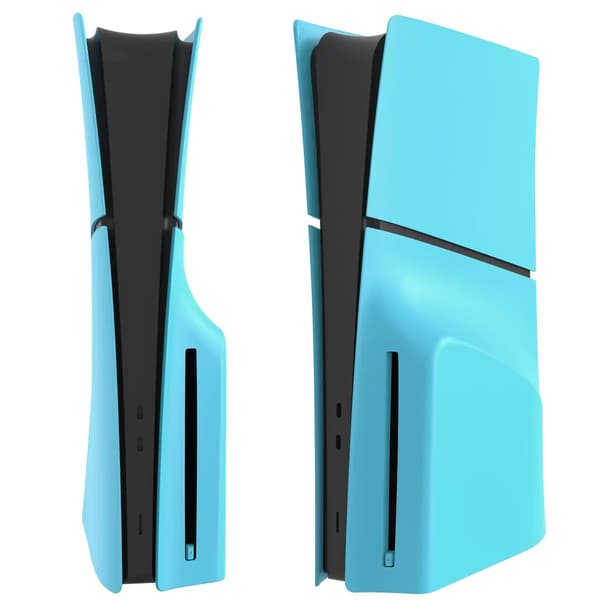 Etui til PS5 Slim CD-drevversion, matte sideplader udskiftningstilbehør (kompatibel, blå)