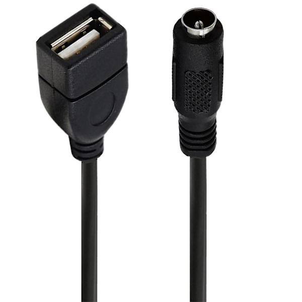 DC til USB-adapter 3,5x1,35mm 5,5x2,1mm hunn til USB hunnkontakt lader