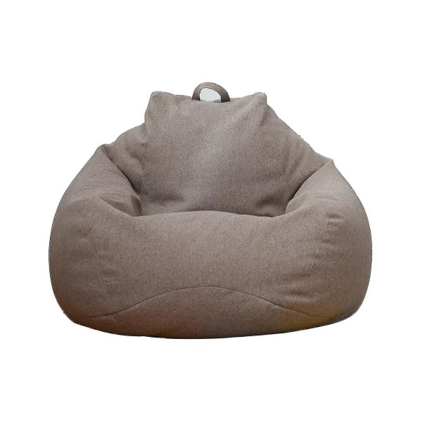 Uusi Extra Large Bean Bag Tuolit Cover Sisätilojen Lazy Lepotuoli Aikuisille Lapsille Hotsale! Brown 90*110 cm