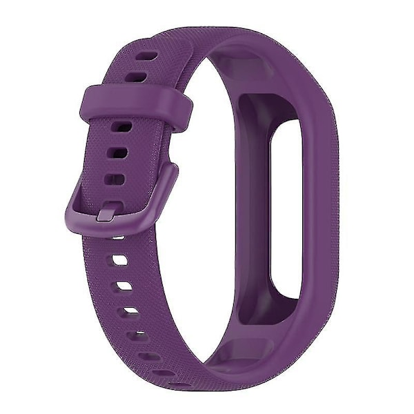 Slitstarkt mjukt silikonarmband med fodralsskydd handledsrem för GarminSmart 5 Purple, Purple J GarminSmart 5