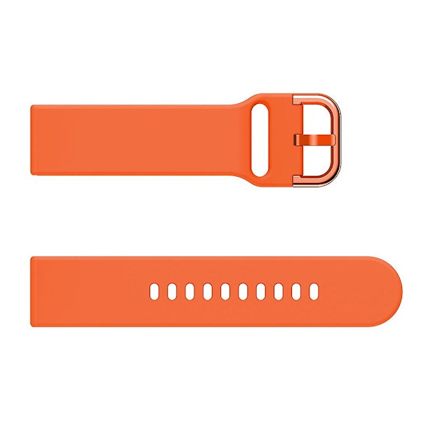 Silikonklokkebånd med metallspenne for Samsung Galaxy Watch3 45mm Orange C Samsung Galaxy Watch3