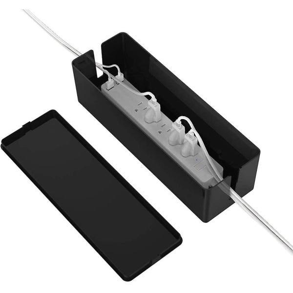 Cable Management Box, Cord Organizer Box Cover Black