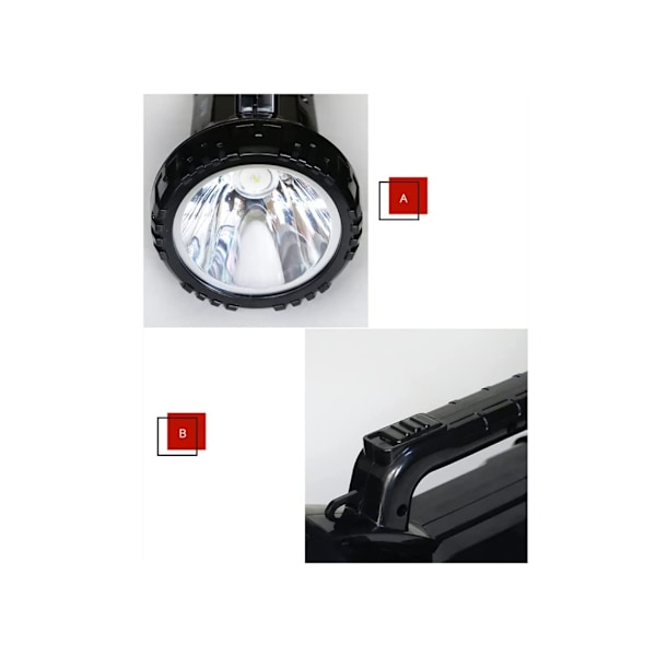 Hög Ljusstyrka Uppladdningsbar Utomhus LED Ficklampa 10W Högeffekts Spotlight Portabel Spotlight
