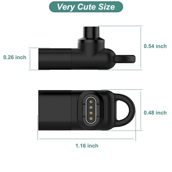 Kissmart Garmin Watch Charger USB C Adapter, Laderkabelkonverter for Garmin Fenix 7X 7S 7, Forerunner 45 55 245 1