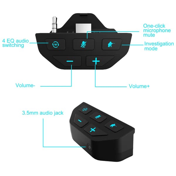 Adapter - Stereo Headset Adapter Til Xbox One/X/S Controller (Sort)