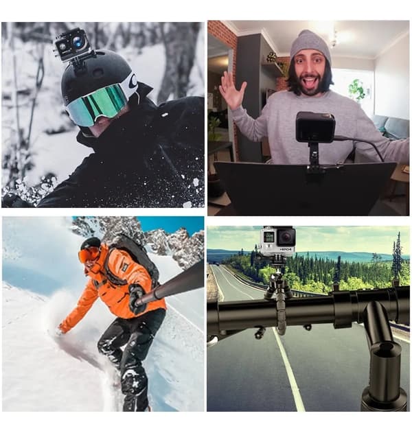 25-i-1 tilbehørssæt til actionkameraer (til Gopro 9 10)