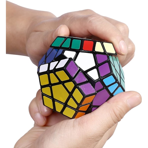 3X3 Megaminx Nopeuskuutio Puzzlelelu, Musta