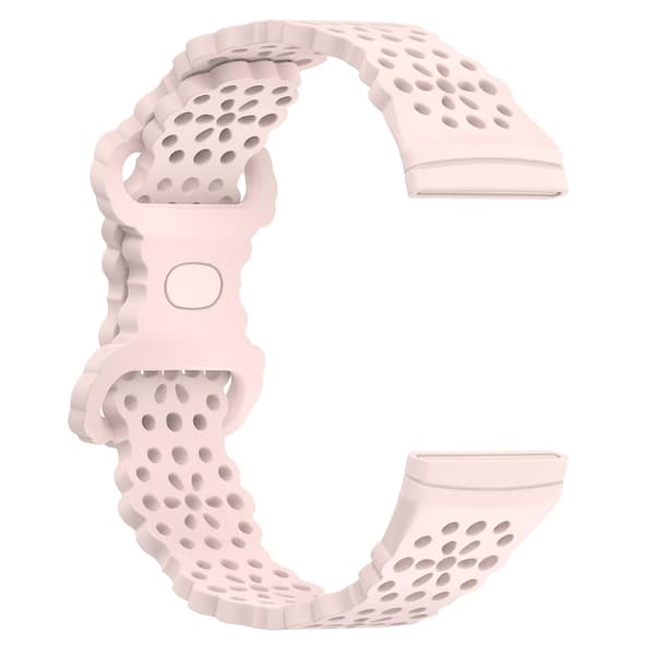 Silikoniranneke Fitbit Versa 4 / 3 / Sense 1 / 2 -laitteille Sand Pink