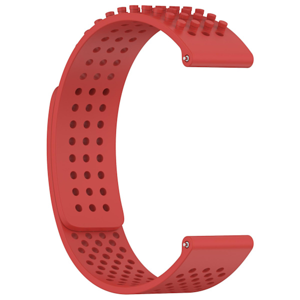 Silikonklockarmband 20mm Andningsbart Klockarmband För Garmin Vivoactive 5/garminactive 5/venu Sq 2 Red