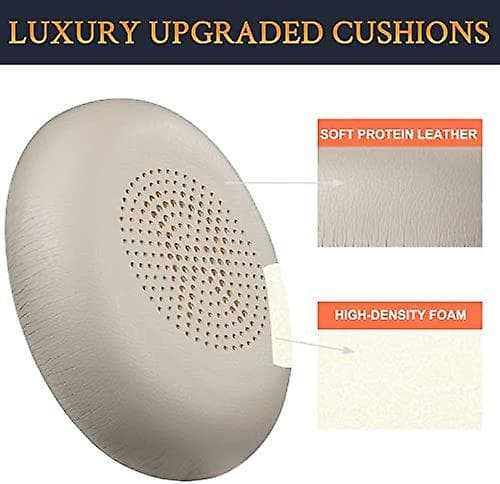 Øreputer erstatning for Jabra Evolve2 65 (65ms 65uc Usb)/evolve2 40 (40uc 40ms Usb)/elite 45h trådløst on-ear hodesett Gold
