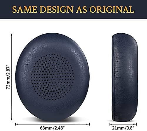 Ørepuder udskiftning til Jabra Evolve2 65 (65ms 65uc Usb)/evolve2 40 (40uc 40ms Usb)/elite 45h On-ear trådløst headset Navy Blue