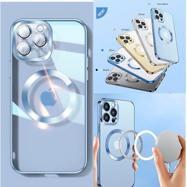 Ny version 2.0 ren linse til etui med kamerabeskytter For iPhone 11 Silver