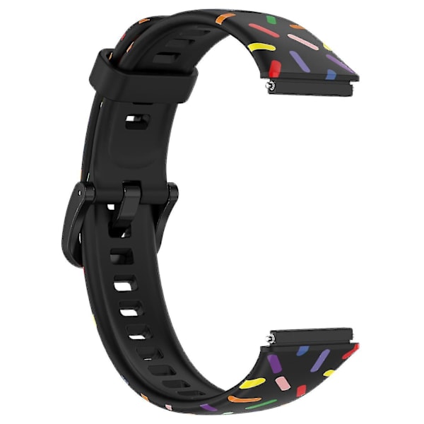 Huawei Band 7:lle suunniteltu silikoniranneke Black, Black A Huawei Band 7