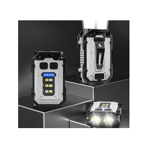 Super Lysstærk 800 Lumen Genopladelig Pandelampe Med Rødt & Hvidt Lys Og Bevægelsessensor Ipx4 Vandtæt Wjt525