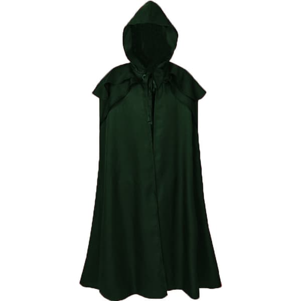 Hettekåpe Kappe Solid Lang Kappe Roll Cosplay Green 5XL
