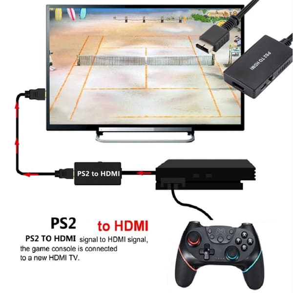 Adapter - 1080P til HDMI lydkonverter for PS1/2/3