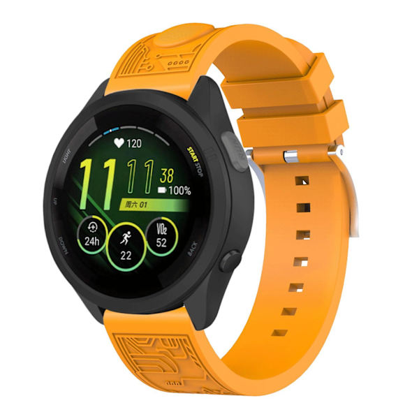 Samsung Galaxy Watch6 44mm / Huawei Watch GT 3 42mm / Garmin vivoactive 5 Yleinen 20mm Pehmeä Si Yellow