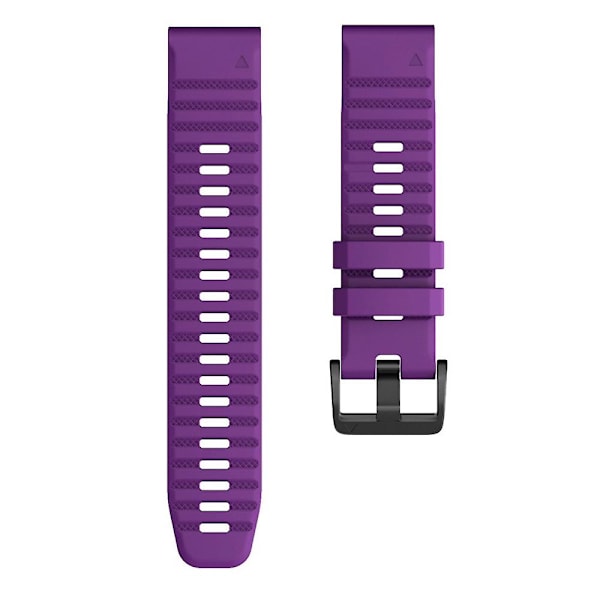 KLB-AWGJ-001 För Garmin Fenix 7X / 7X Pro Silikonklockarmband 26mm Konkav Punkt Handledsrem Purple
