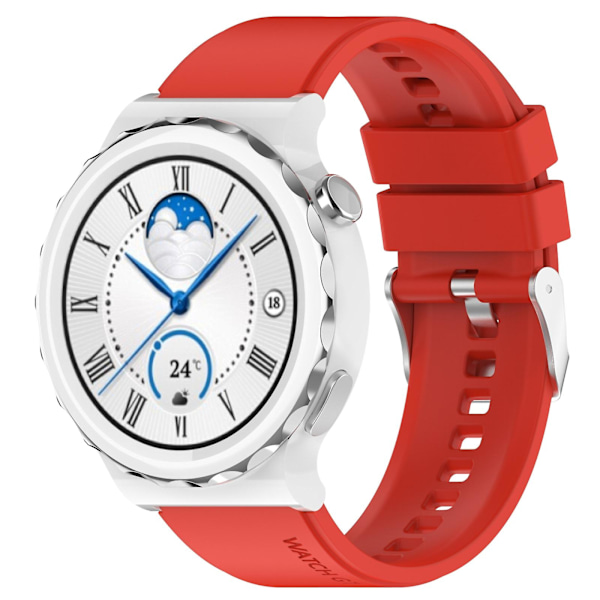 Silikoneurrem til Huawei Watch GT 3 Pro 43mm 20mm Red