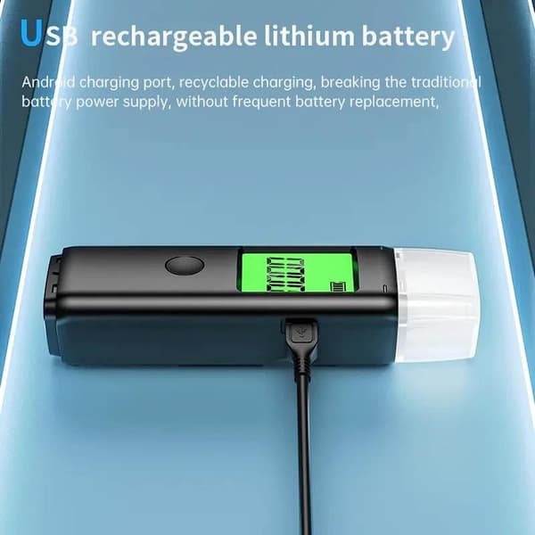 Alkoholmåler med umiddelbar avlesning, med indikatorlys og digitalt display