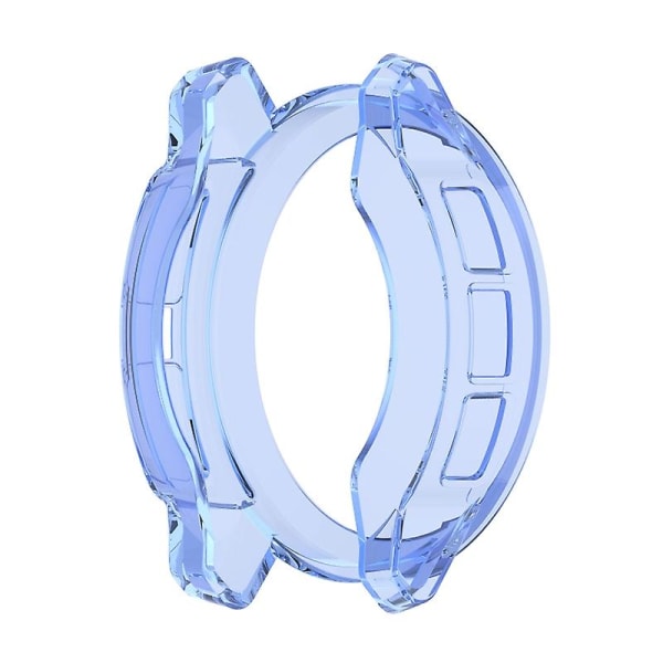 för Smart Watch Housing Bumper Cover Ram för case för Shell för Instin Transparent Blue