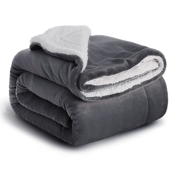 Filt i flanell Dark gray 100*70cm