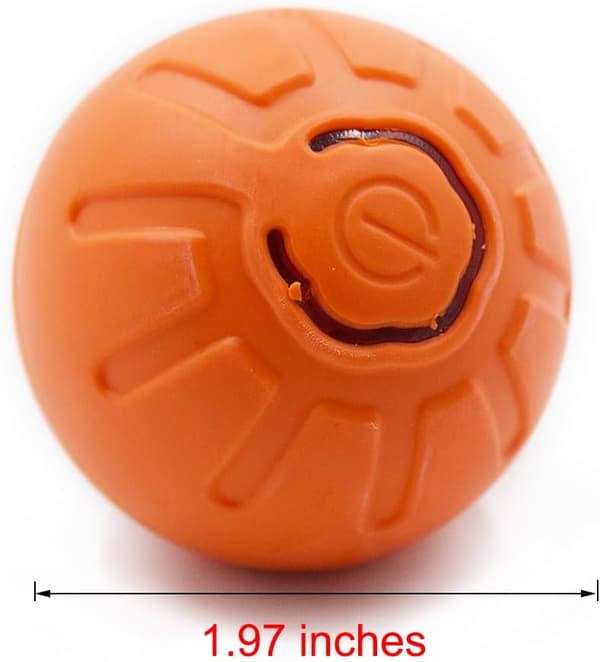 Leksaker för katt hund, automatisk studsande hundboll, interaktiv hundleksak (orange)
