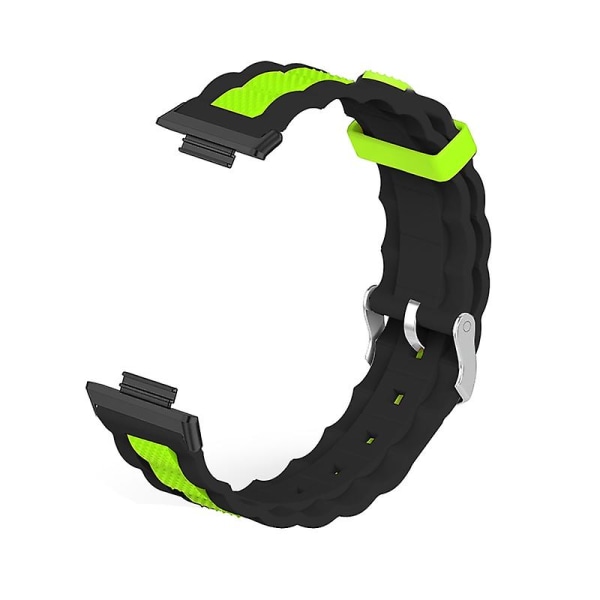 Svettsäker armband för HuaweiWatch FIT 2 Dual Color Justerbara Silikonband Dark green