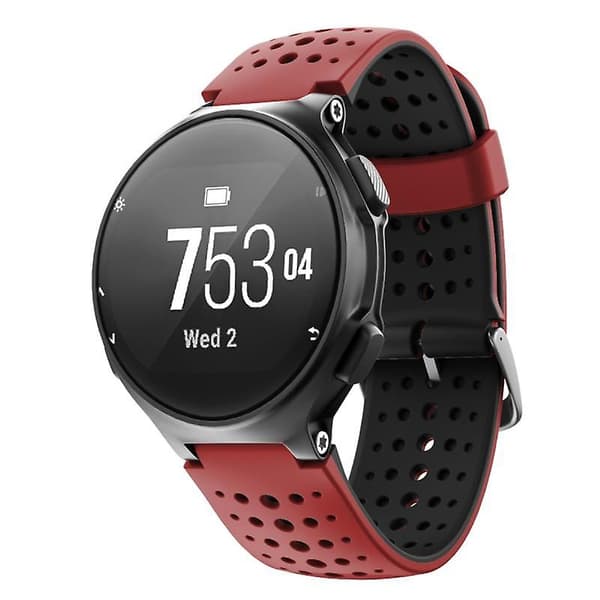 For Garmin Forerunner 220 Silikonarmbånd Red Black