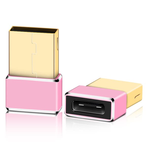 Adaptrar Typ C till USB OTG-omvandlare (Rose Gold)