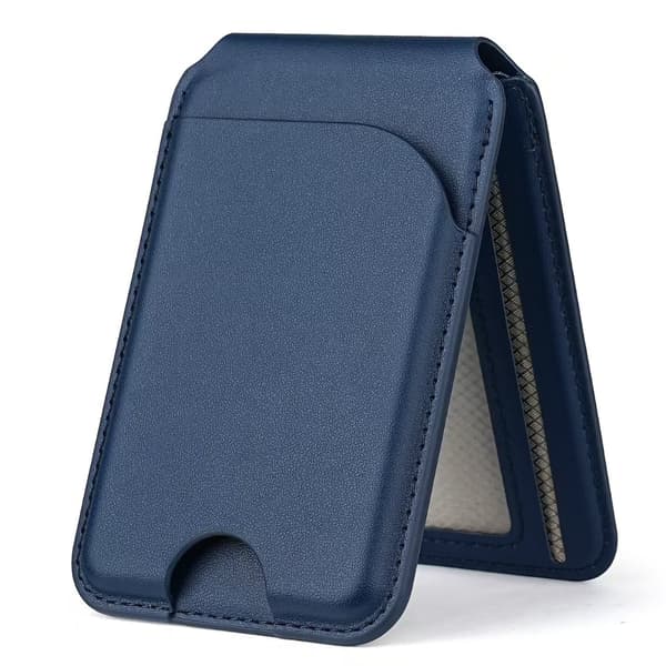 Magnetisk Plånbok Kortfodral Plånbok Med Justerbart Telefonstativ Dark Blue