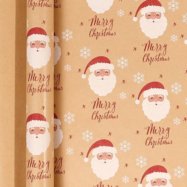 Presentpappersrulle - Julklappspapper Kraftpapper, 43 Cm X 3M (09)