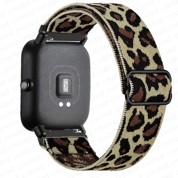 20 mm/22 mm bånd for Amazfit Gts 4//2/2e/3/gts2 Mini/gtr 4/3/pro/gtr2/47 mm/stratos Nylon elastisk klokkearmbånd Amazfit bipsrem 20mm rock cheetah