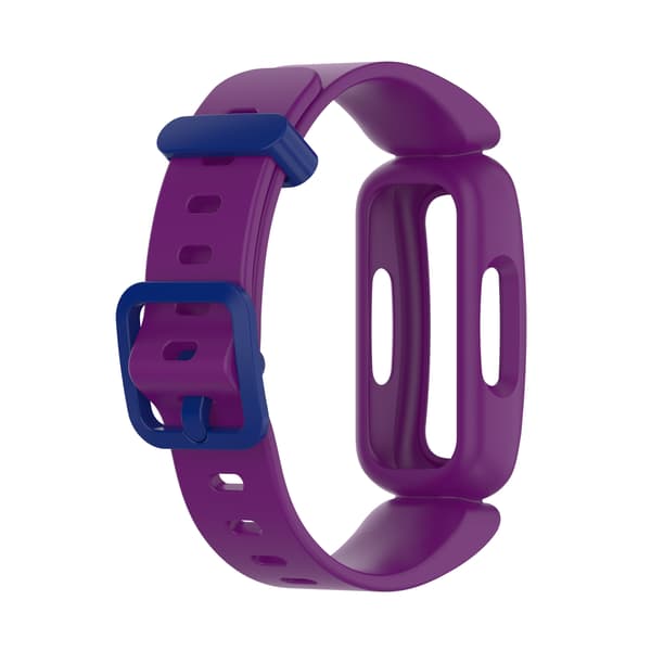 Armbånd til Fitbit Ace 3/Inspire 2, Silikone erstatningsarmbånd (Lilla/Blå)