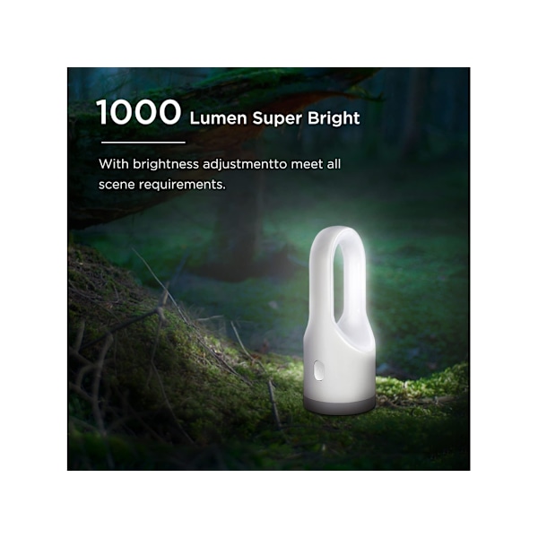Shape Uppladdningsbar Ficklampa 1000 Lumen Bärbara LED-lyktor 4 Lägen IPX5 Vattentät Lättviktig Utomhus Spotlight För Vandring