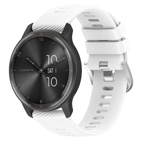 Silikoneurrem til Garmin Forerunner 645 Music White