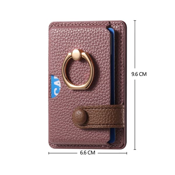 Unisex lommebok, kredittkortholder til iPhone, de fleste smarttelefoner Silver Gray